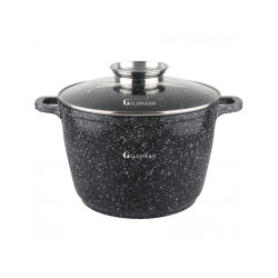 Тенджера Goldmann GM-0620-0624-0628-0632, дълбока, лят алуминий, керам. покр., индукция