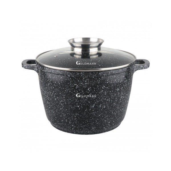Тенджера Goldmann GM-0620-0624-0628-0632, дълбока, лят алуминий, керам. покр., индукция 1