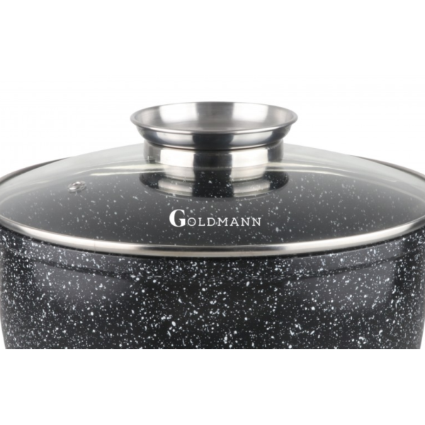 Тенджера Goldmann GM-0620-0624-0628-0632, дълбока, лят алуминий, керам. покр., индукция 2