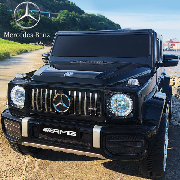 Акумулаторен джип Mercedes Benz G63 с меки гуми и кожена седалка