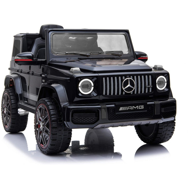 Акумулаторен джип Mercedes G63 с отварящи се врати, меки гуми и кожена седалка 4x4 10
