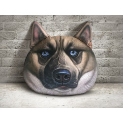 Плюшена възглавница с 3D принт на различни породи кучета