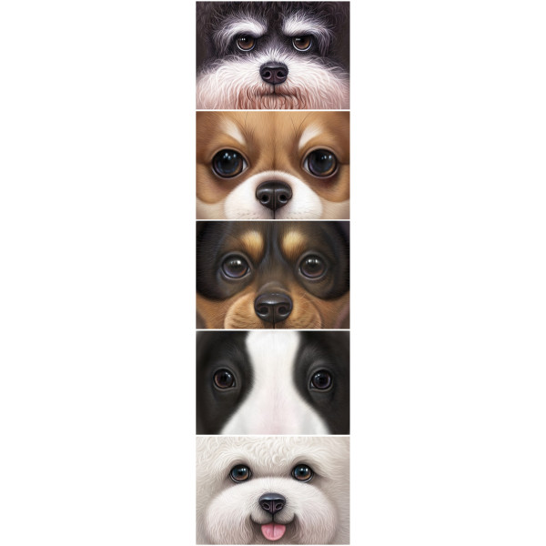 Реалистична декоративна възглавница с дигитален принт на любимата порода куче