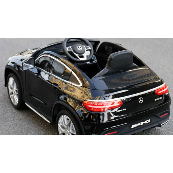 Акумулаторна кола Mercedes GLE63 Coupe с меки гуми и кожена седалка