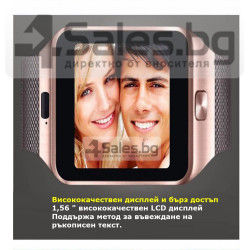 Смарт Часовник телефон с камера и сим карта Оригинален продукт dz09 на Български 51