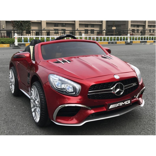 Акумулаторна кола Mercedes Benz SL65 AMG с MP4 меки гуми и кожена седалка 12V 23