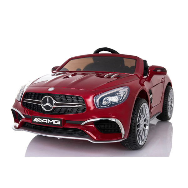 Акумулаторна кола Mercedes Benz SL65 AMG с MP4 меки гуми и кожена седалка 12V