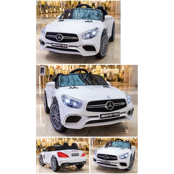 Акумулаторна кола Mercedes Benz SL65 AMG с MP4 меки гуми и кожена седалка 12V 33