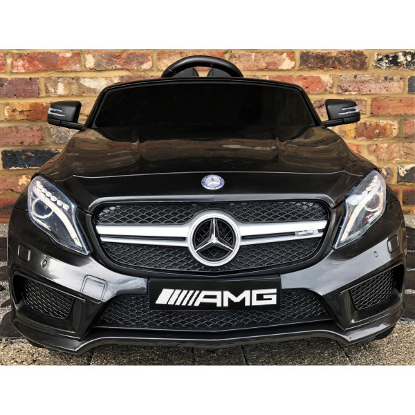 Акумулаторен джип Mercedes GLA45 Licensed MP3 с меки гуми с кожена седалка 12V