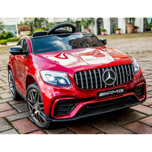 Акумулаторен джип Mercedes GLC63 COUPE 4X4 с меки гуми 12V 4