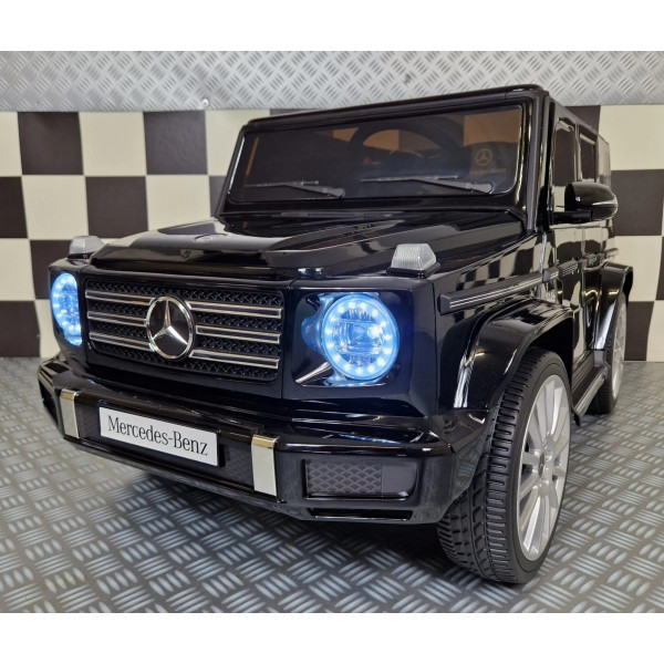 Акумулаторен джип Mercedes G 500 AMG 12V с отварящи се врати меки гуми 4x4