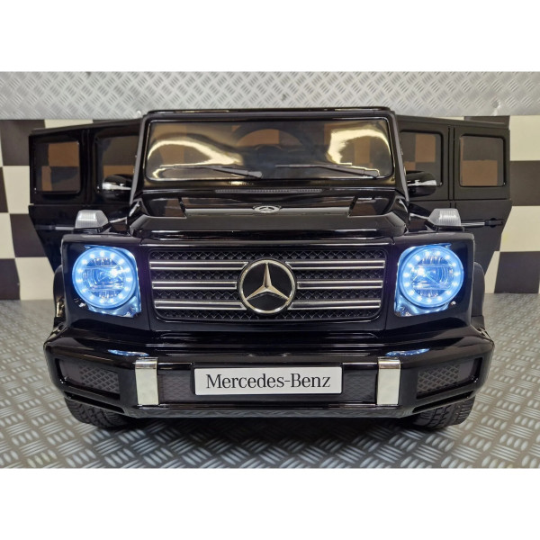 Акумулаторен джип Mercedes G 500 AMG 12V с отварящи се врати меки гуми 4x4