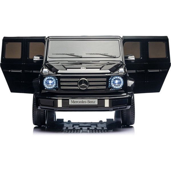 Акумулаторен джип Mercedes G 500 AMG 12V с отварящи се врати меки гуми 4x4