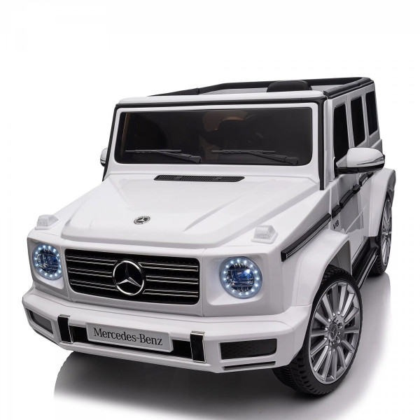 Акумулаторен джип Mercedes G 500 AMG 12V с отварящи се врати меки гуми 4x4