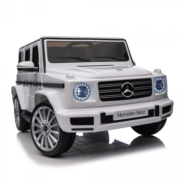 Акумулаторен джип Mercedes G 500 AMG 12V с отварящи се врати меки гуми 4x4