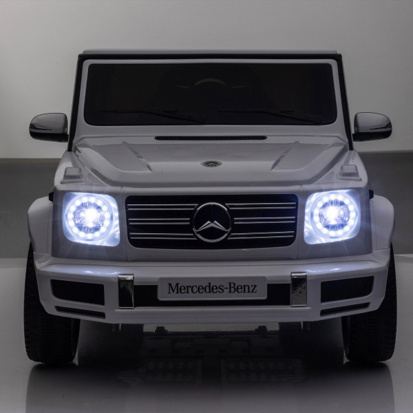 Акумулаторен джип Mercedes G 500 AMG 12V с отварящи се врати меки гуми 4x4