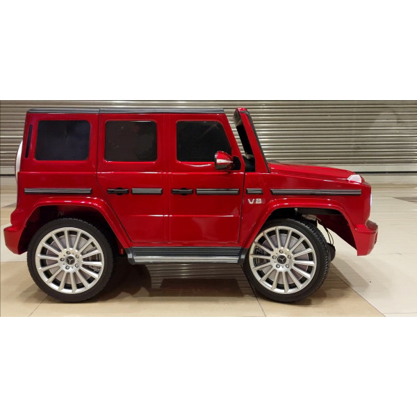 Акумулаторен джип Mercedes G 500 AMG 12V с отварящи се врати меки гуми 4x4 36