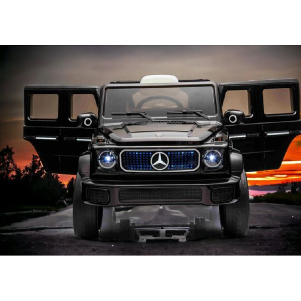 Акумулаторен джип Mercedes EQG Electric G-Class 12V с отварящи се врати меки гуми 4x4