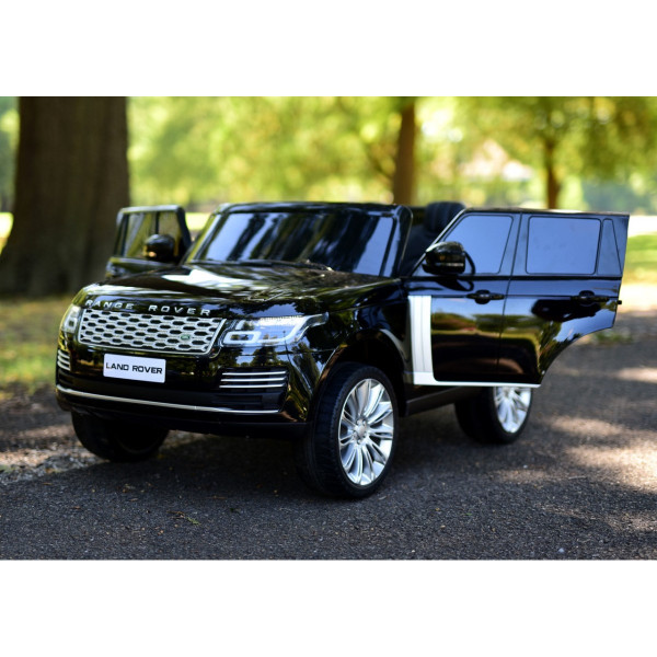 Акумулаторен джип Range Rover 4х4 12V двуместен с кожена седалка и отварящи се врати