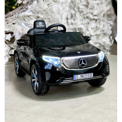 Акумулаторен джип Mercedes Benz EQC 400 Licensed 12V с кожена седалка и отвраящи се врати