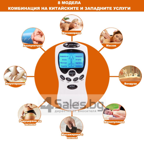 Електростимулатор масажор срещу болки по тялото и физиотерапия TV66