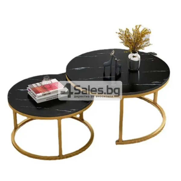 Стилна кръгла масичка за кафе 8 — 4sales Стилна кръгла масичка за кафе 8