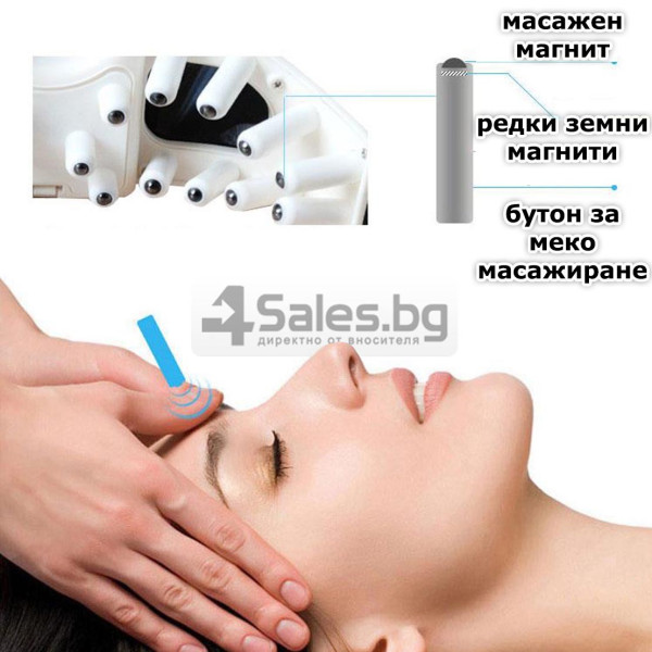 Акупунктурен масажор за очи с вибрации и регулираща се лента TV75