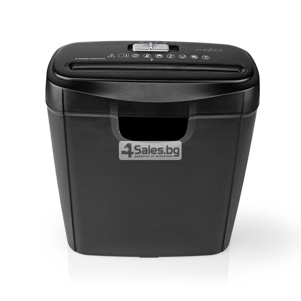 Шредер Nedis PASH112BKA4,6 x A4 страници,10 л,din 2,190W 6 — 4sales Шредер Nedis PASH112BKA4,6 x A4 страници,10 л,din 2,190W 6