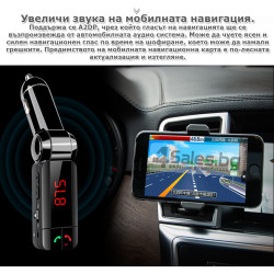 Блутут за кола (MP3player FM предавател зарядно USB и Bluetooth) HF4 13