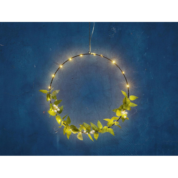 LED декоративен пръстен 20 топли бели светодиода 4 — 4sales LED декоративен пръстен 20 топли бели светодиода 4