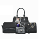 Сет от пет части чанти велур кожа BAG65 3 — 4sales Сет от пет части чанти велур кожа BAG65 3