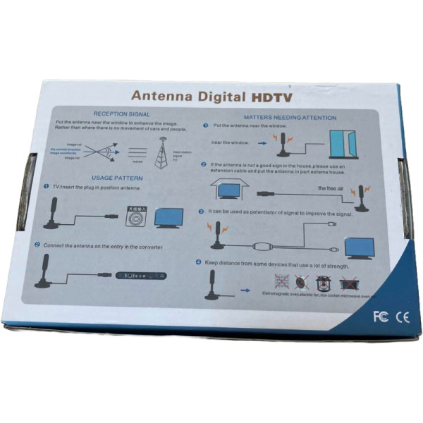 Дигитална HDTV антена за кристално чист телевизионен сигнал 2 — 4sales Дигитална HDTV антена за кристално чист телевизионен сигнал 2