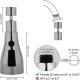 TV1075 - Дублирана! Въртящ се струйник за мивка – 720° с три функции и лесен монтаж 12