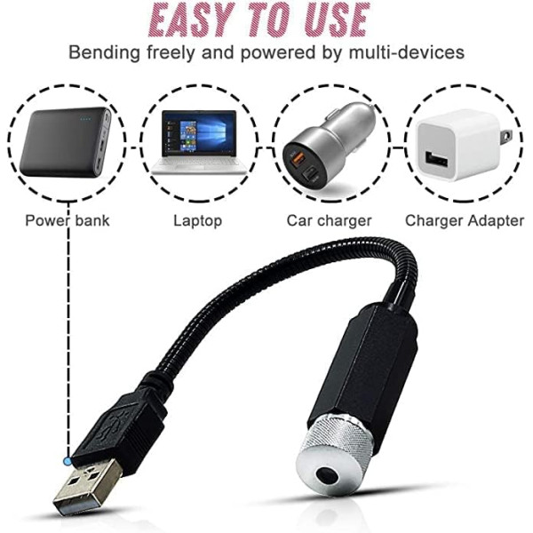 USB Звезден проектор с 360° въртене