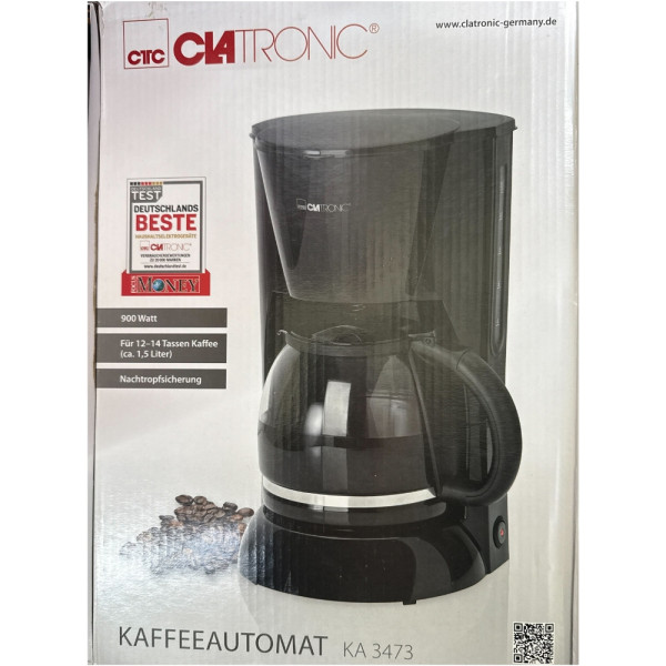 Мини кафеварка, Clatronic KA 3473, 900 W, 14 чаши, Система против капене 5