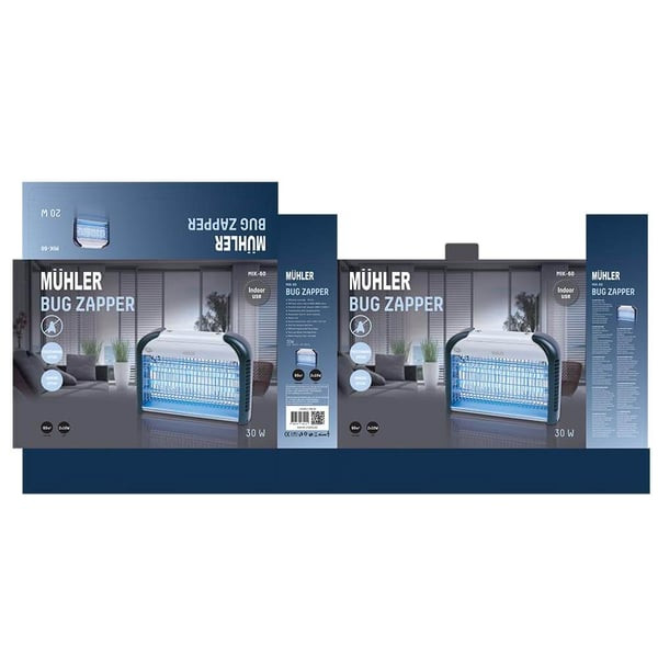 Инсектицидна лампа Muhler MIK-60, 30W, 60м2 2