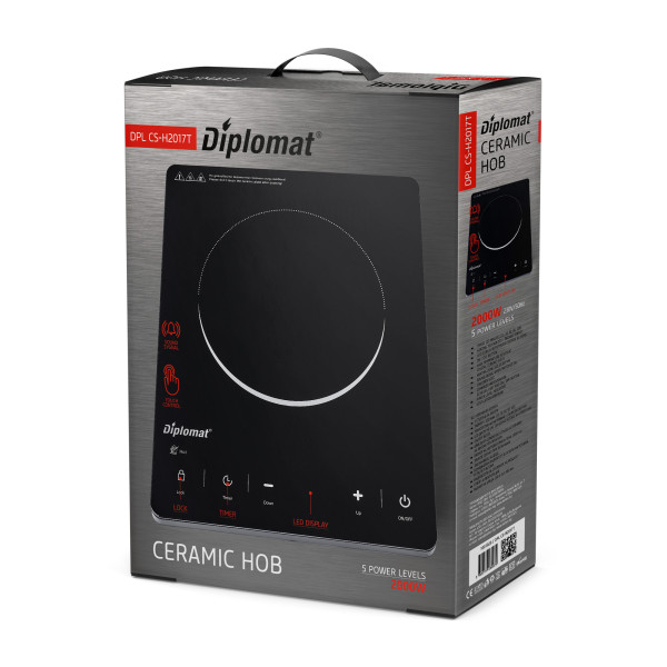 Керамичен котлон Diplomat CS-H2017T,  2000W
