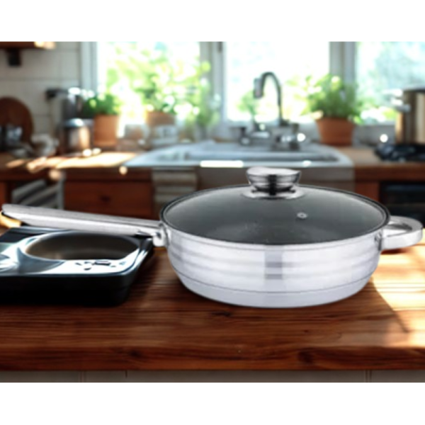 Тиган Bohmann BH-71241-24T, 3.4 л., неръждаема стомана, тефлон покритие