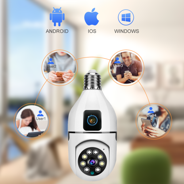 Безжична Wifi CCTV двойна камера за наблюдение 3
