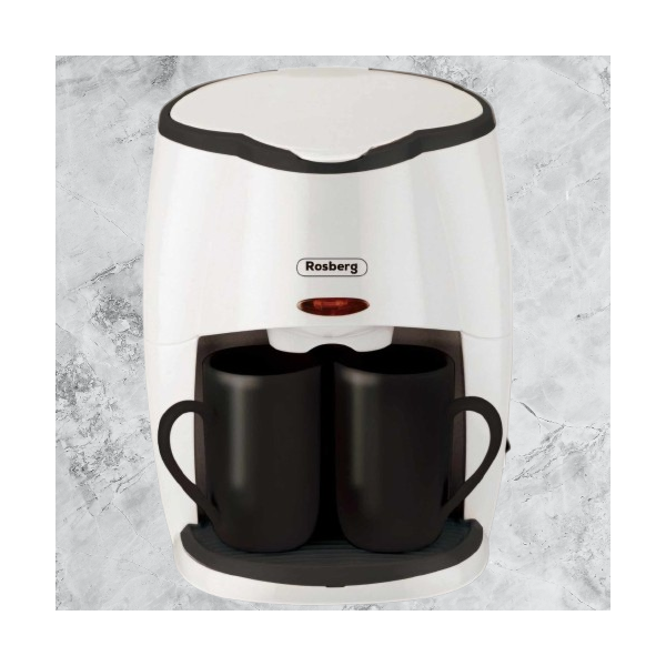 Кафеварка Rosberg Voltz R51170A 450W с две чаши