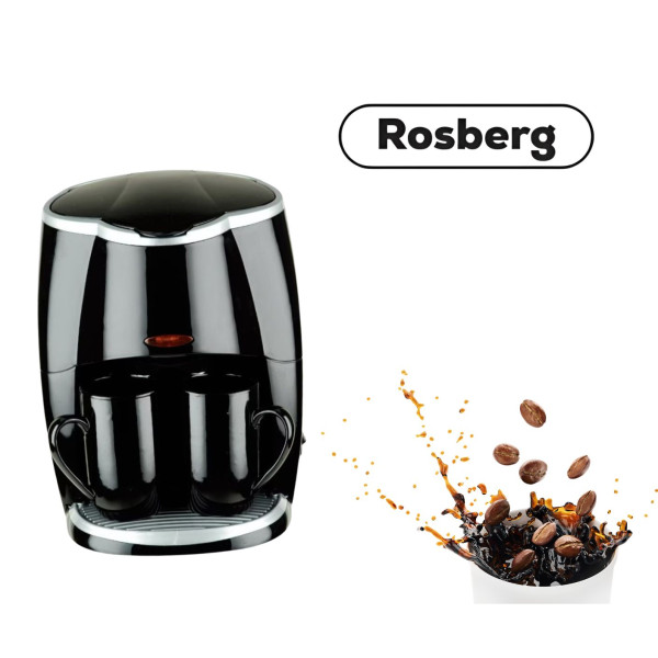 Кафеварка Rosberg Voltz R51170A 450W с две чаши