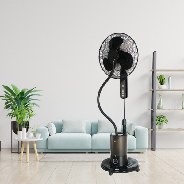 Вентилатор Voltz OV51760K16M, 16", 85W, функция мъгла, 3.5л. резервоар вода, таймер, дист. упр. 4