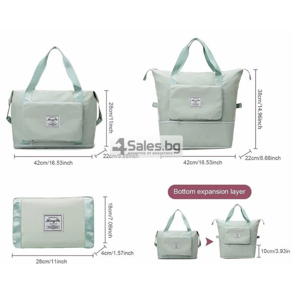 Водоустойчива, сгъваема спортна чанта подходяща за път BAG111 4 — 4sales Водоустойчива, сгъваема спортна чанта подходяща за път BAG111 4