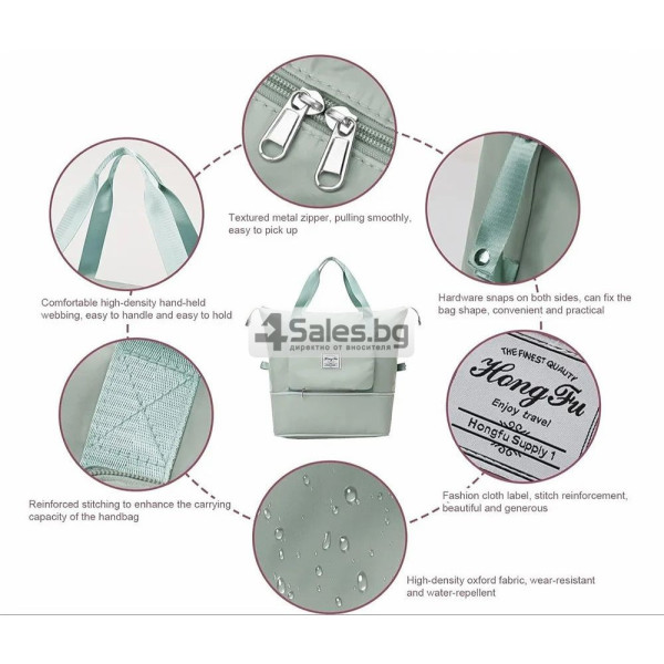 Водоустойчива, сгъваема спортна чанта подходяща за път BAG111 6 — 4sales Водоустойчива, сгъваема спортна чанта подходяща за път BAG111 6