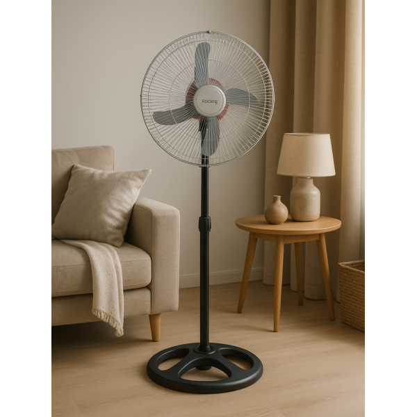 Вентилатор Rosberg R51760G, 60W, 46см., с двойна перка 3 — 4sales Вентилатор Rosberg R51760G, 60W, 46см., с двойна перка 3