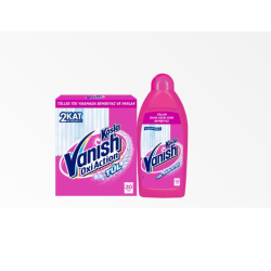 Комплект за почистване и избелване на леки тъкани Vanish Oxi Action Tül