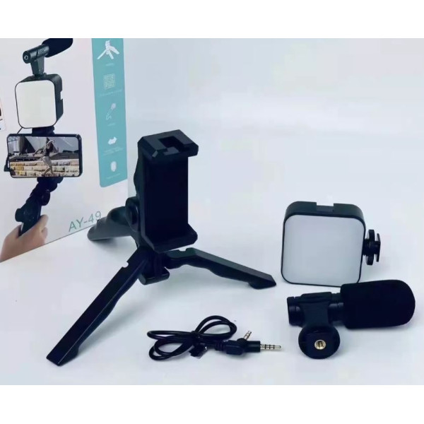 video making kit - статив идеален за всякакво видео заснемане за видео заснемане с микрофон, лед прожектор TV1304 3