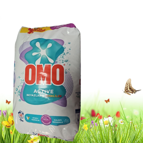 Прах за пране,бяло и цветно OMO Active 9 кг. 3 — 4sales Прах за пране,бяло и цветно OMO Active 9 кг. 3