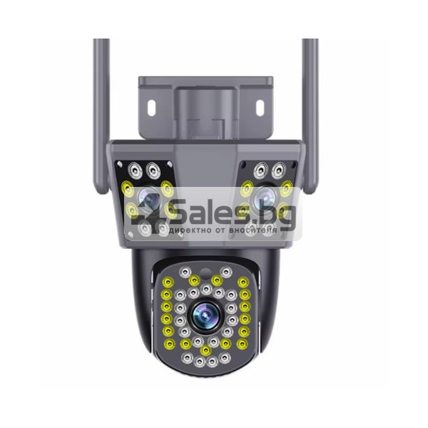 IP18 Тройна камера за наблюдение, работи с WiFi, 9 MP,Ultra HD 1