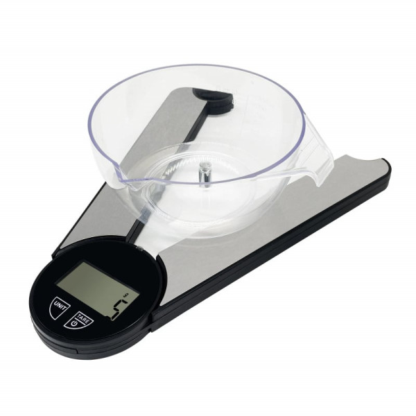 Кухненска везна сгъваема Rosberg R51651O, 5кг., батерия CR2032 LCD екран, S/s 3